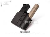 FMA Single Magazine and Flashlight Pouch, Belt Model BK TB1238-BK